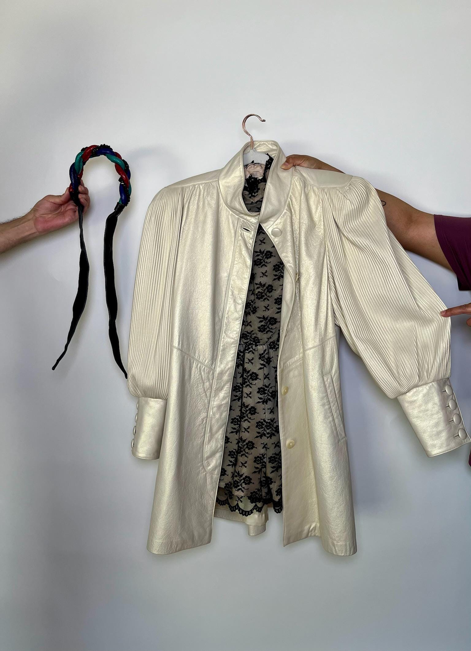 Vintage 70s "Daymor Couture" Black Lace Romper - Best Fits Size M