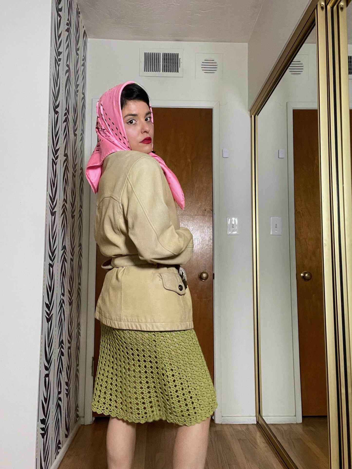 Vintage 80s 90s Buttery Leather Creme Distressed Jacket - Best Fits Up to Size L