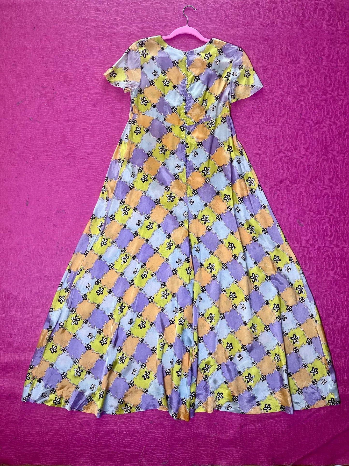 Vintage 60s 70s Groovy Print Jumpsuit - Best Fits Size S-M