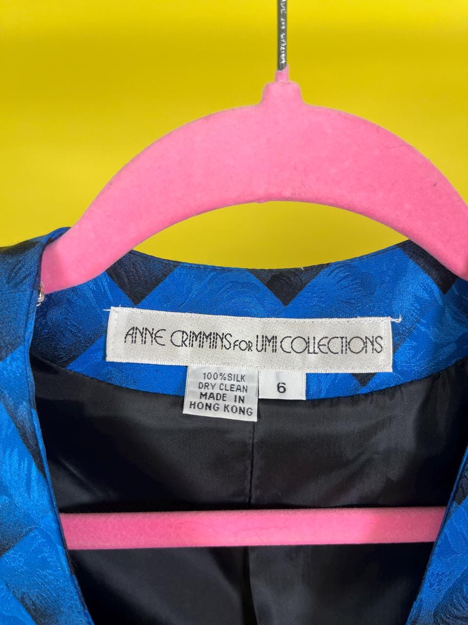 Vintage 80s "Anne Crimmins for Umi Collections" Silk Blouse - Best Fits Size XS-M