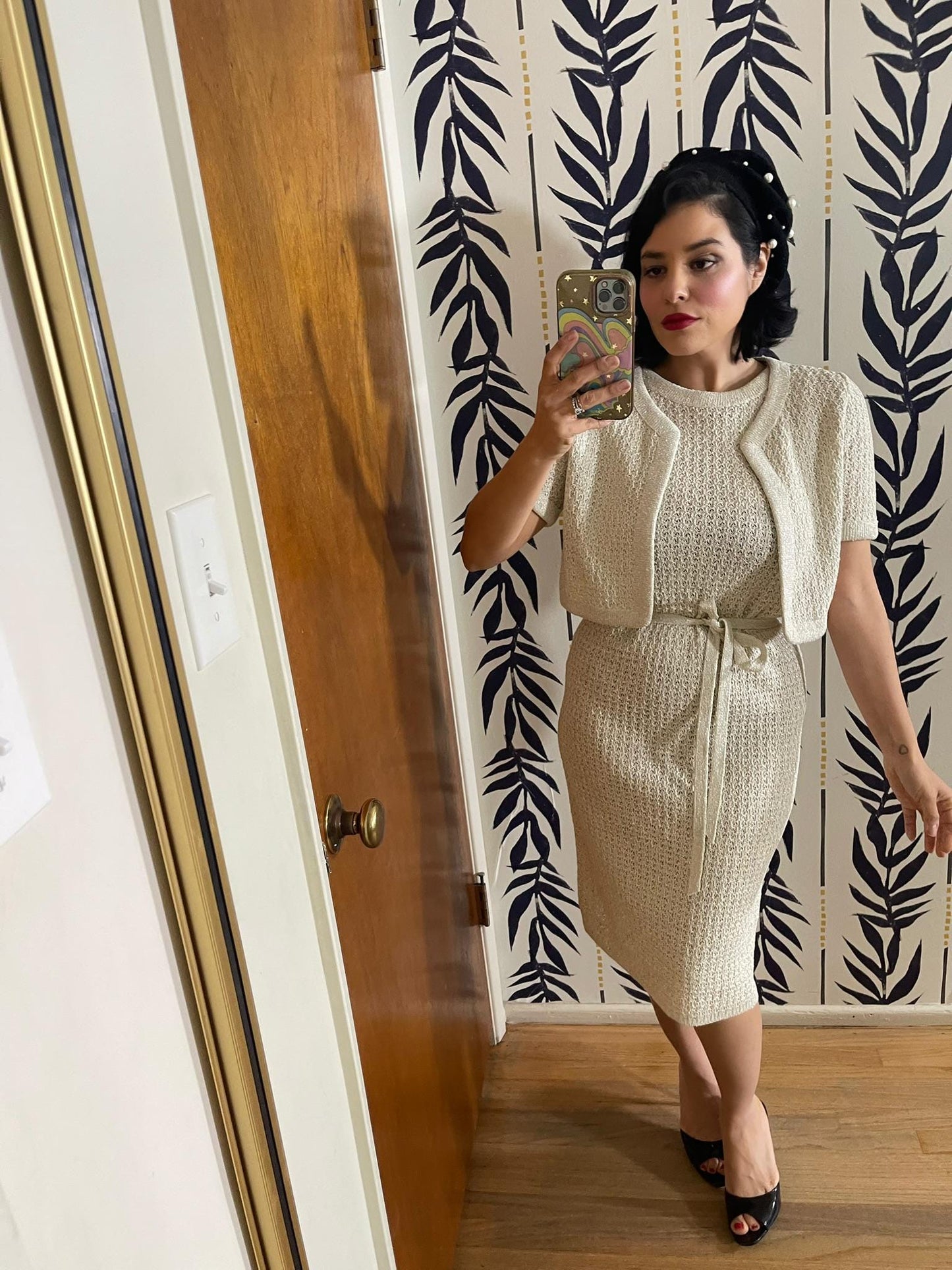 Vintage Goldworm Knits 3-Piece Dress Set - Best Fits Size S-L