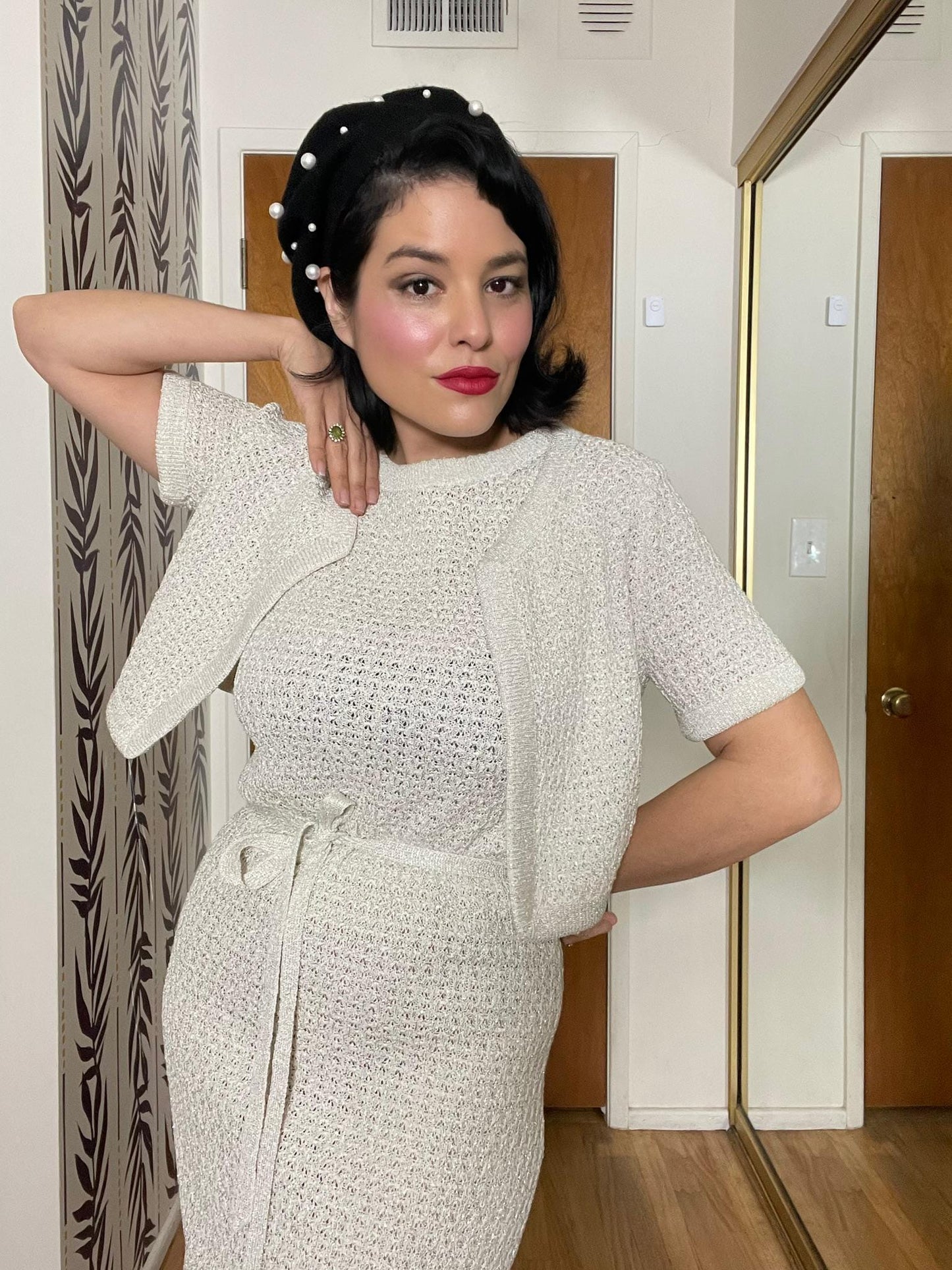 Vintage Goldworm Knits 3-Piece Dress Set - Best Fits Size S-L