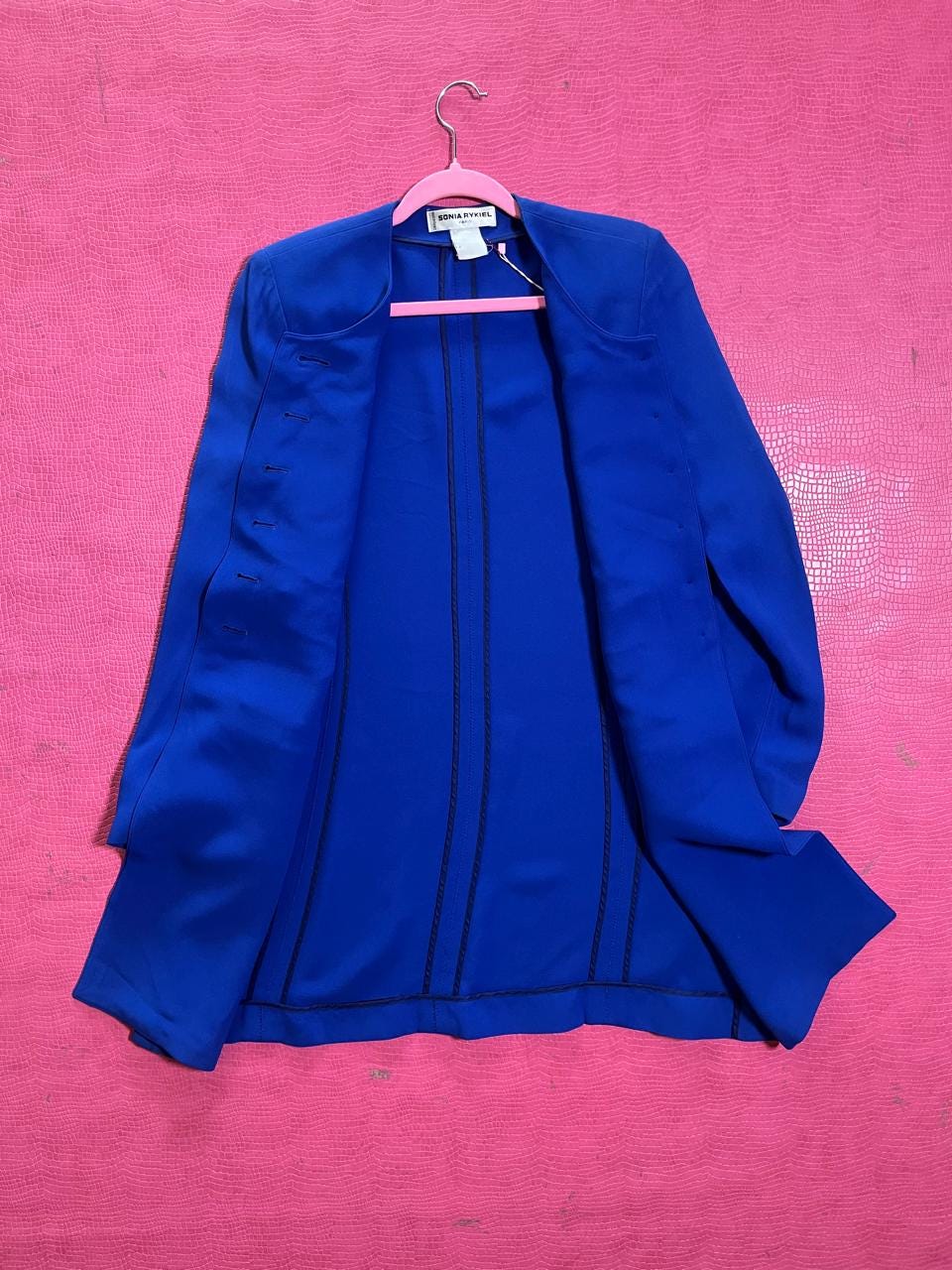 Vintage 80s 90s "Sonia Rykiel Paris" Blue Blazer Dress - Best Fits Size XS-M