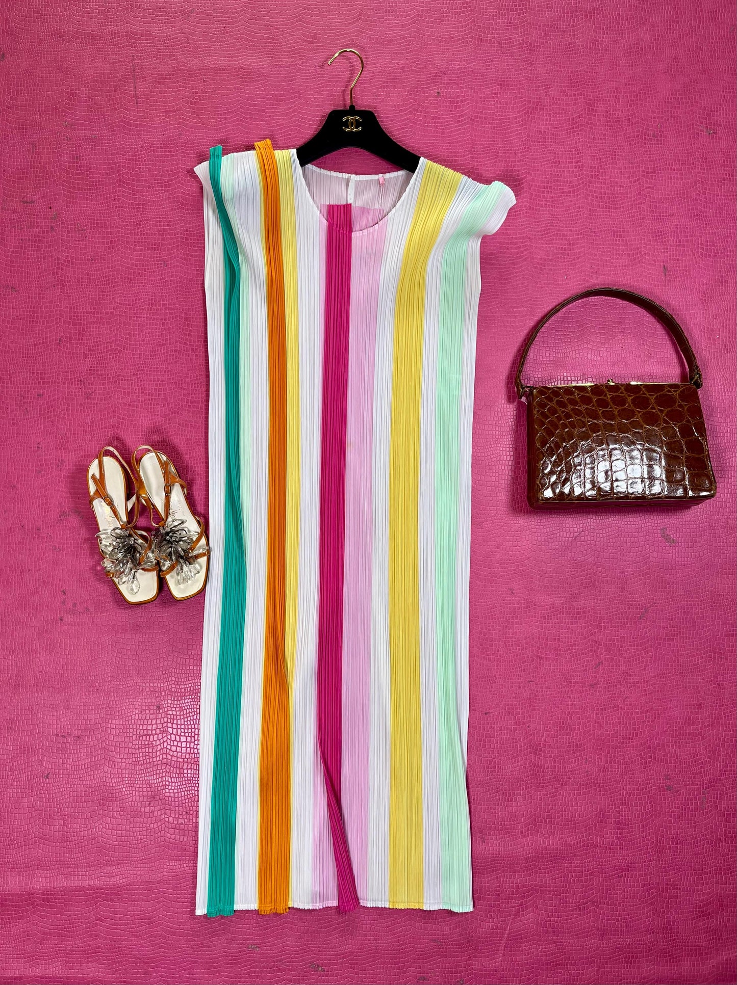 Vintage 80s 90s Made In Japan Origami Style Dress - Fits Most Sizes