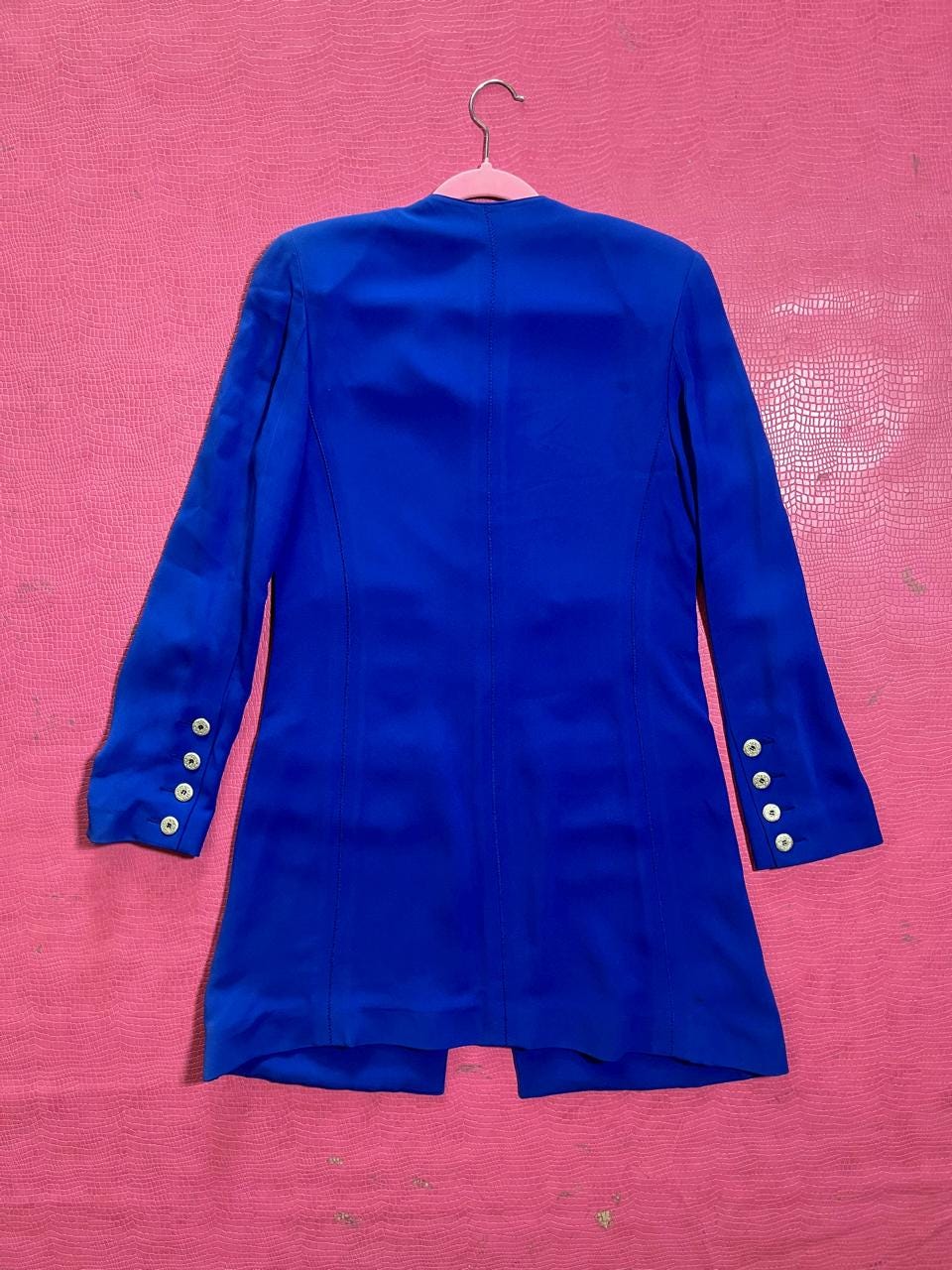 Vintage 80s 90s "Sonia Rykiel Paris" Blue Blazer Dress - Best Fits Size XS-M