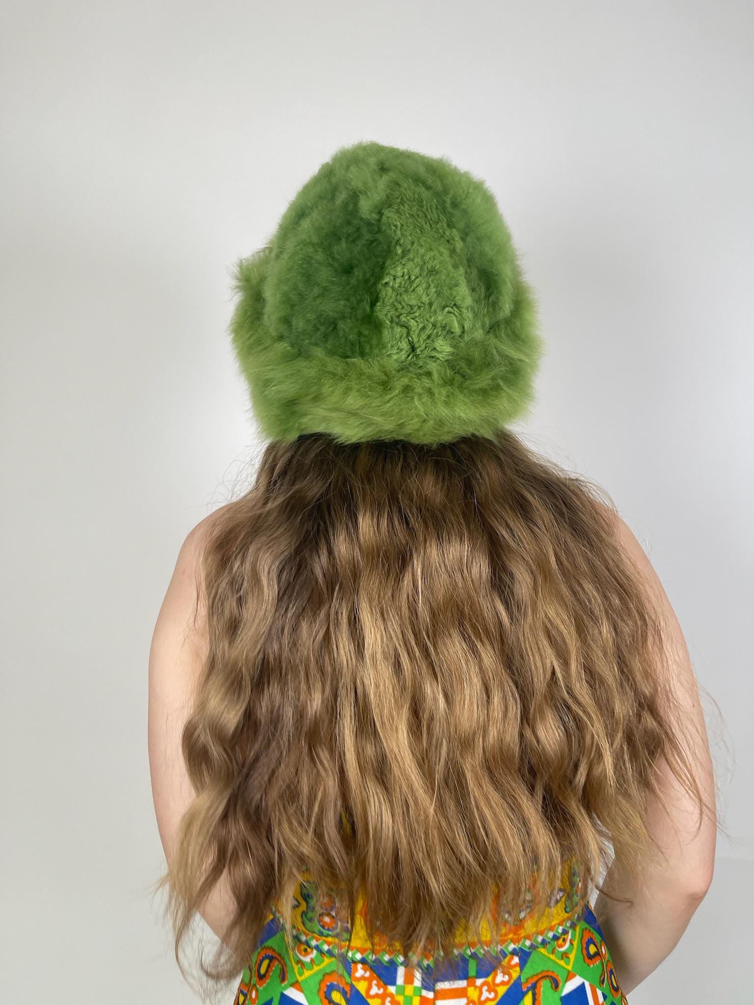 Baby Alpaca Hat - Chartreuse Green
