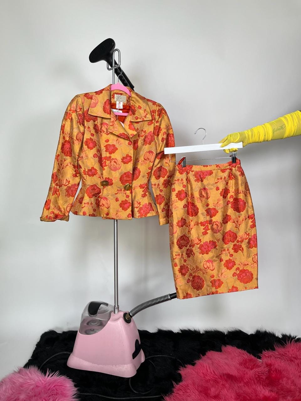 Vintage 60s Neiman Marcus French Skirt Set - Fits Size XXS-XS