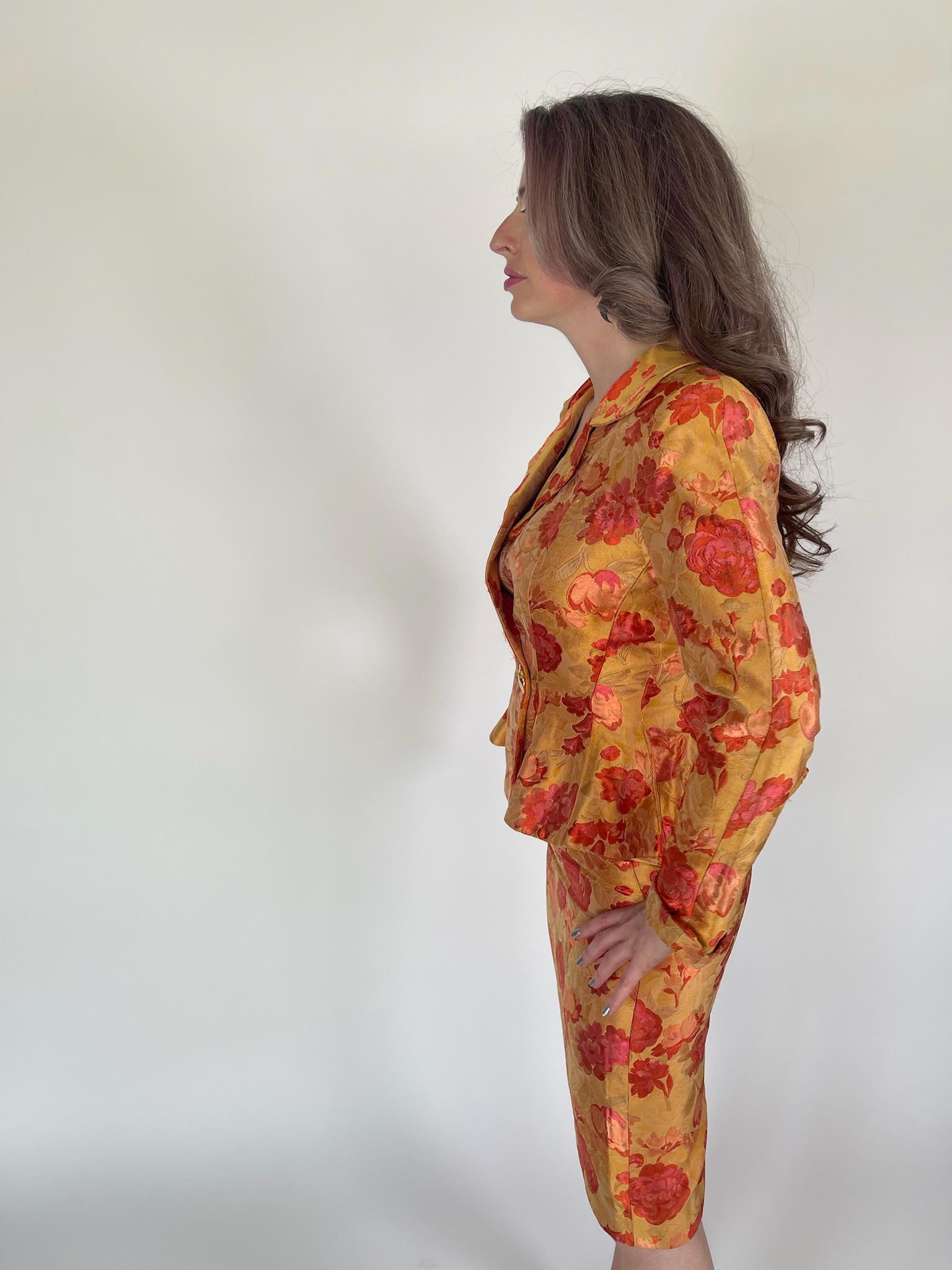 Vintage 60s Neiman Marcus French Skirt Set - Fits Size XXS-XS