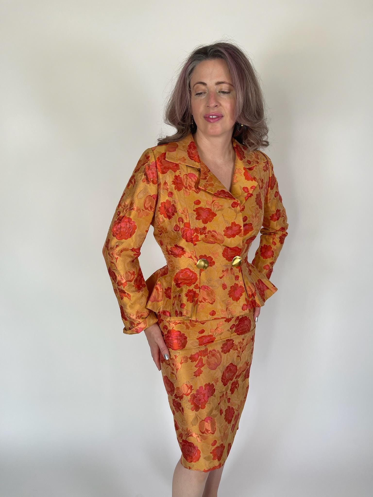 Vintage 60s Neiman Marcus French Skirt Set - Fits Size XXS-XS