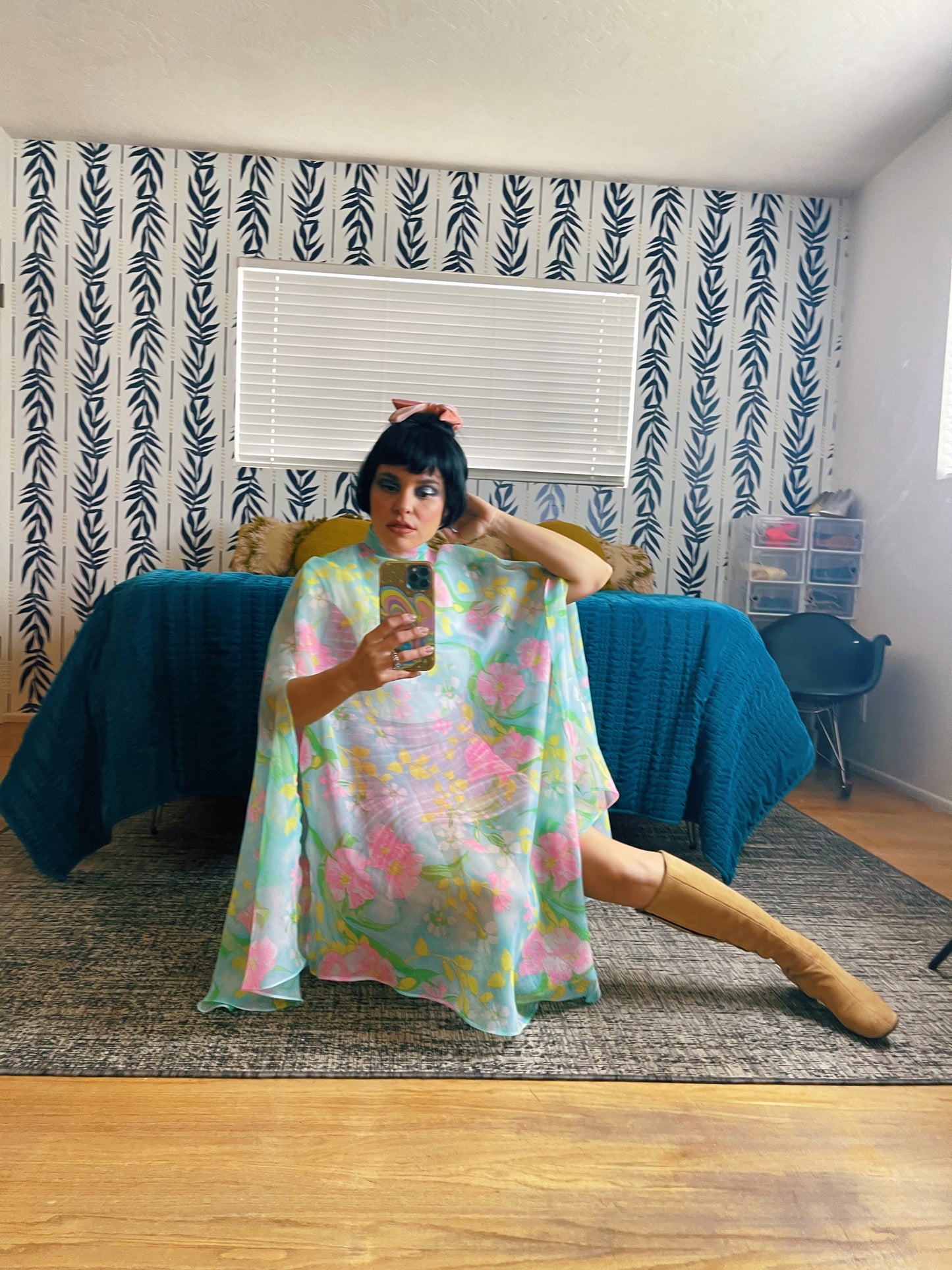 Vintage 60s Suede Leather Hush Puppies Boots US Size 6.5