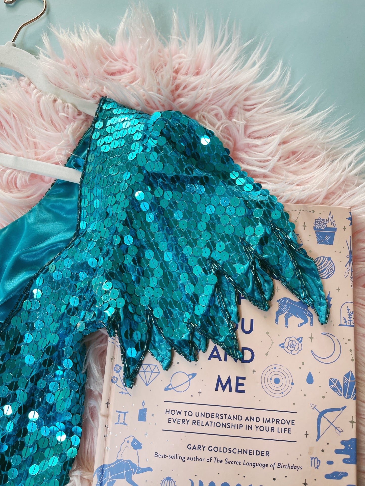 Vintage 80s "Ted Lapidus Paris" Avant Garde Teal Blue Sequins Stretchy Gown Fits Sizes S-M