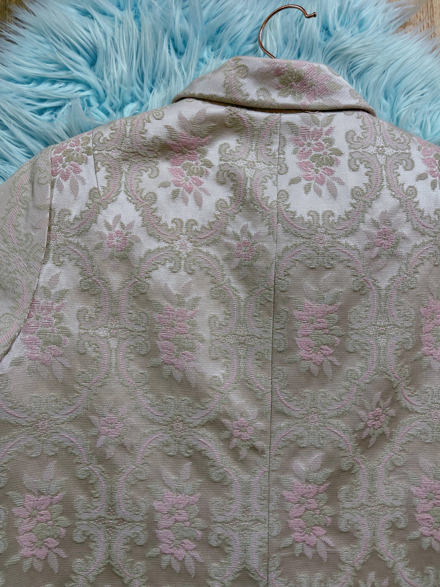 Vintage 60s Pink Barcode Dress with Matching Coat Set Fits Sizes S-M