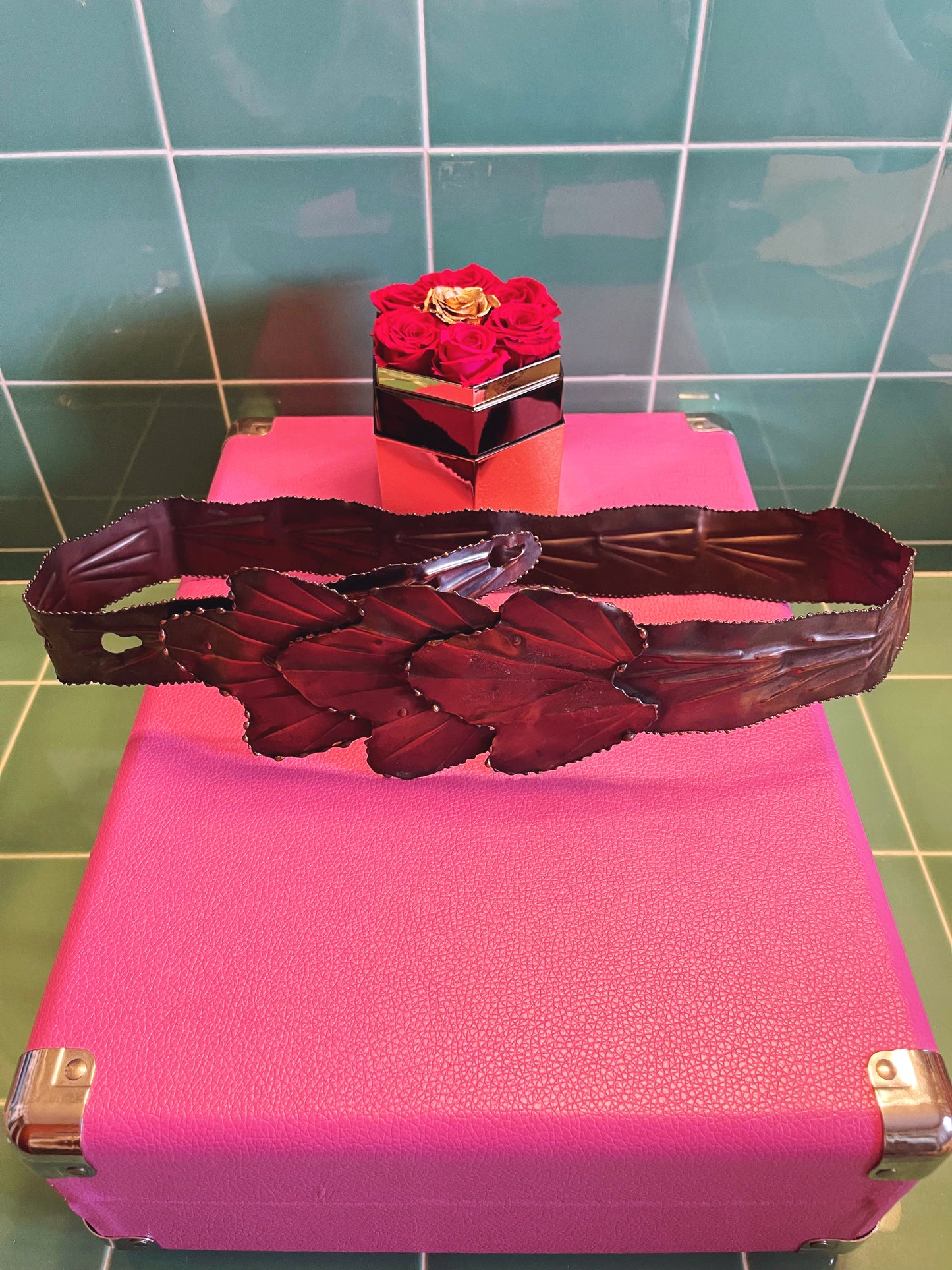 Vintage Copper Waist Belt Fits Sizes XS-M