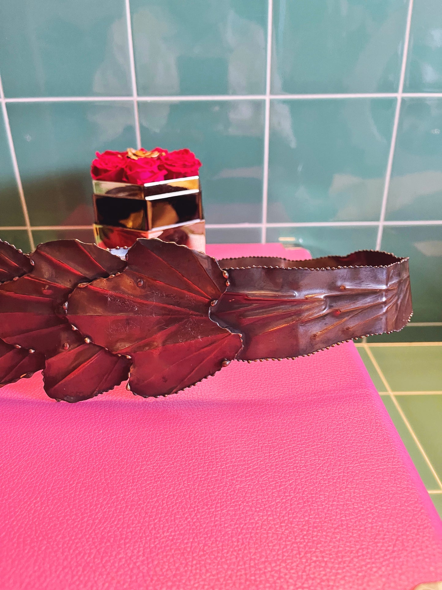 Vintage Copper Waist Belt Fits Sizes XS-M