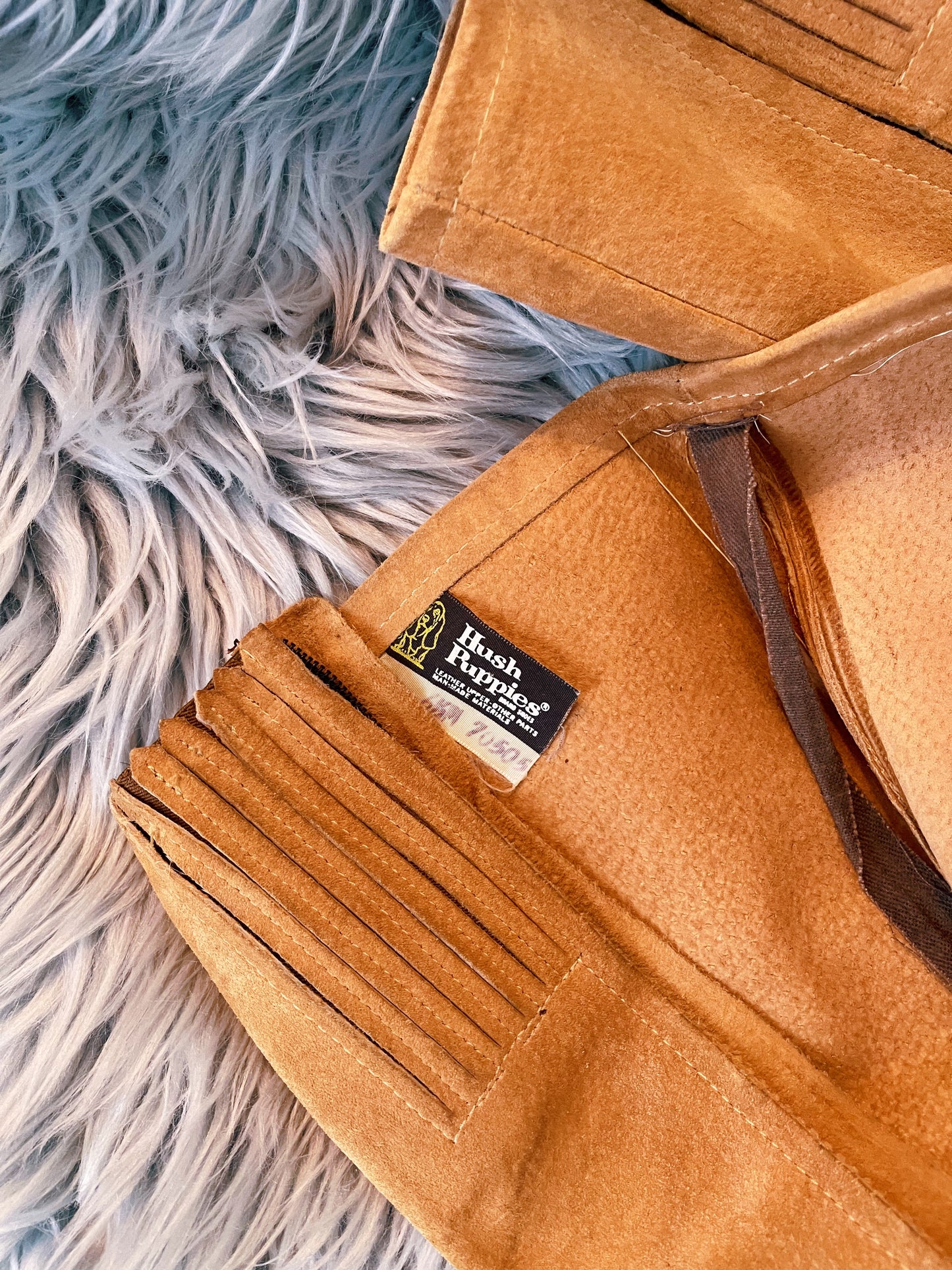 Vintage 60s Suede Leather Hush Puppies Boots US Size 6.5