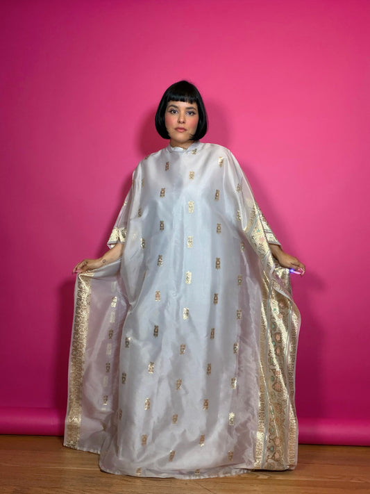 Vtg 60s Metallic Caftan Made by Timely Fashion by More Chicago Vintage Fits Most Sizes