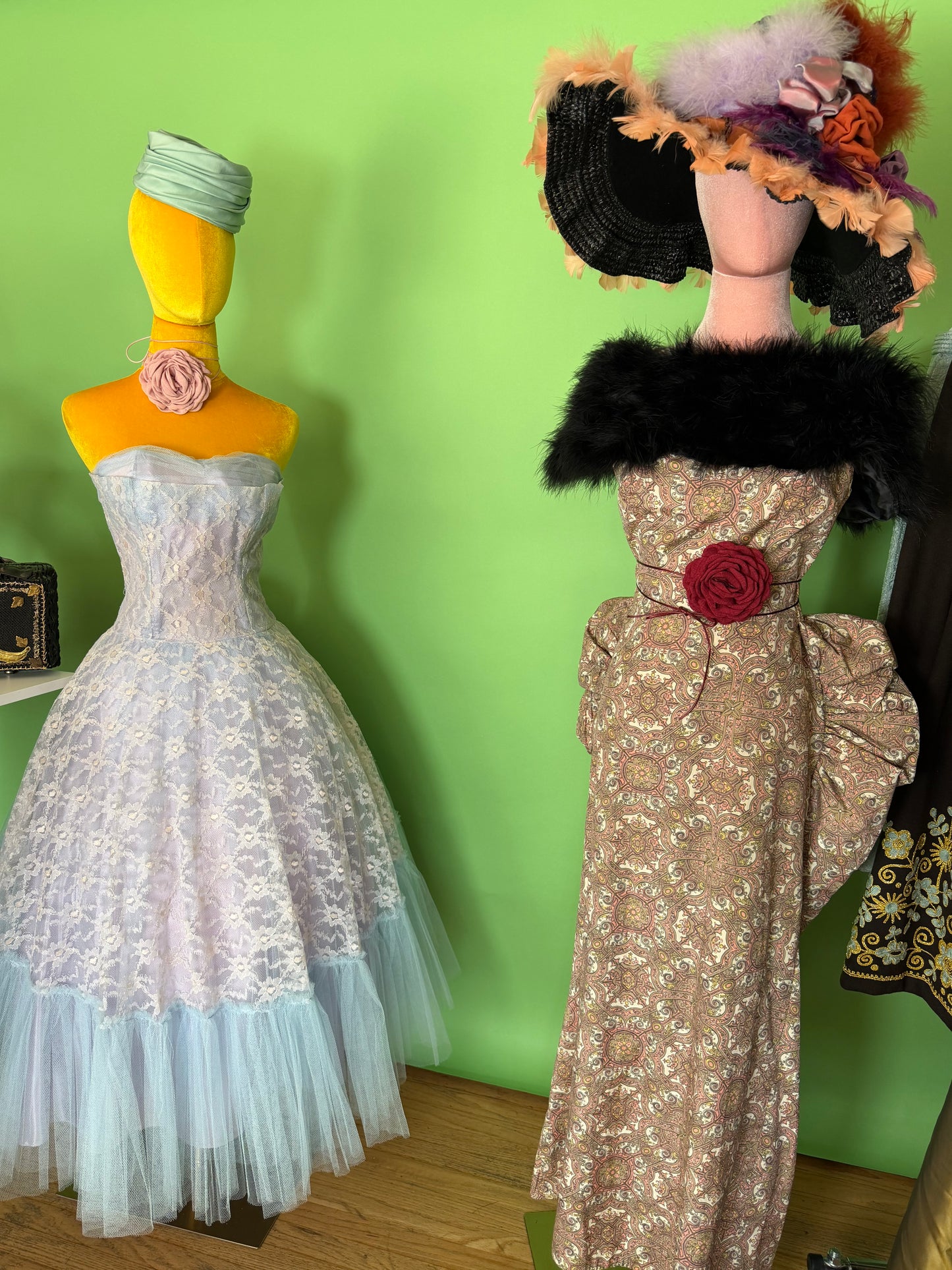Vintage 50s Blue Ombre Cupcake Party Dress XS-SM