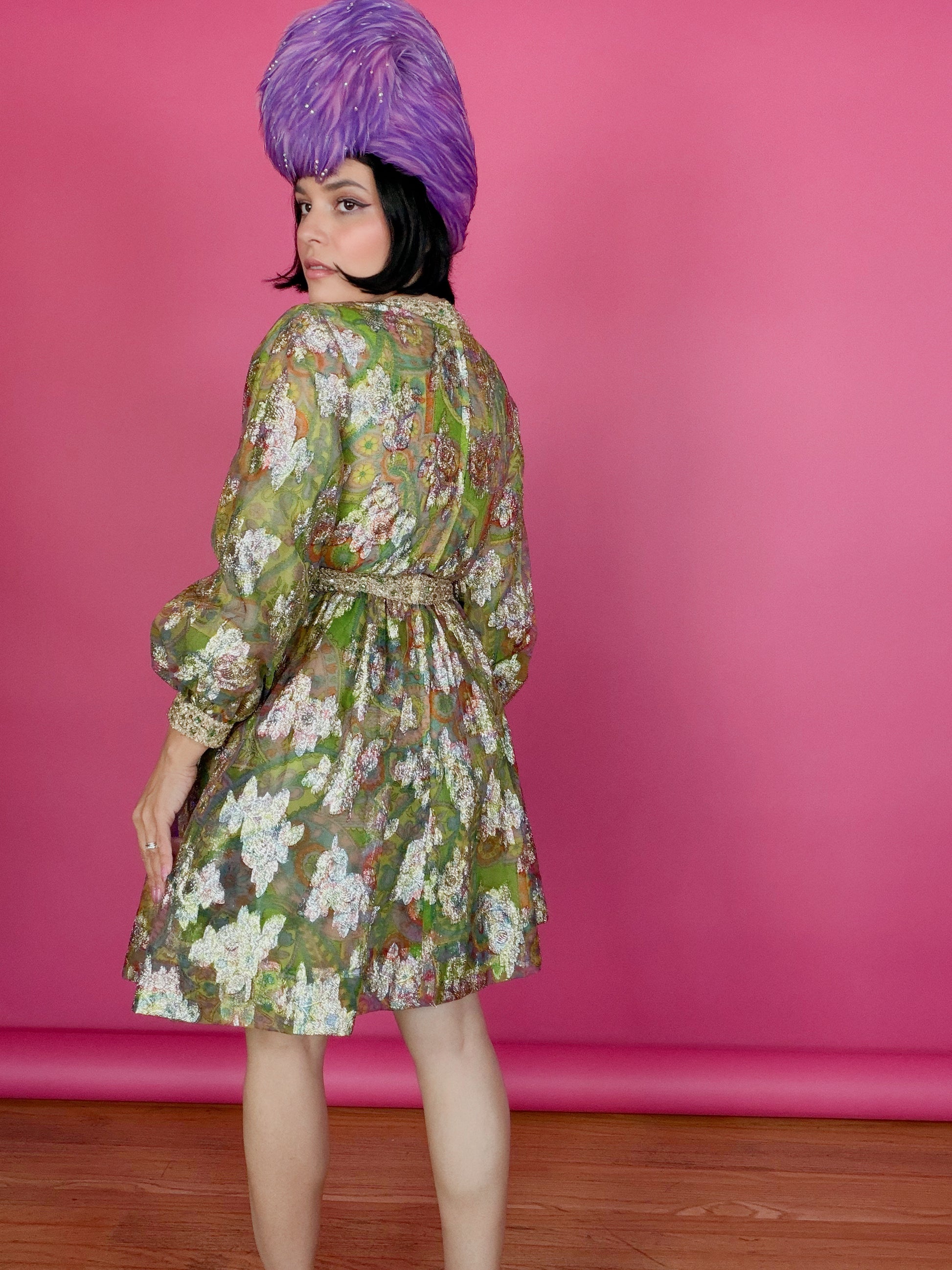 slim fit dress slacks Vintage 60s Saks 5th Ave Chartreuse Rainbow & Gold Lame Cocktail Dress – LA  Retro Girl