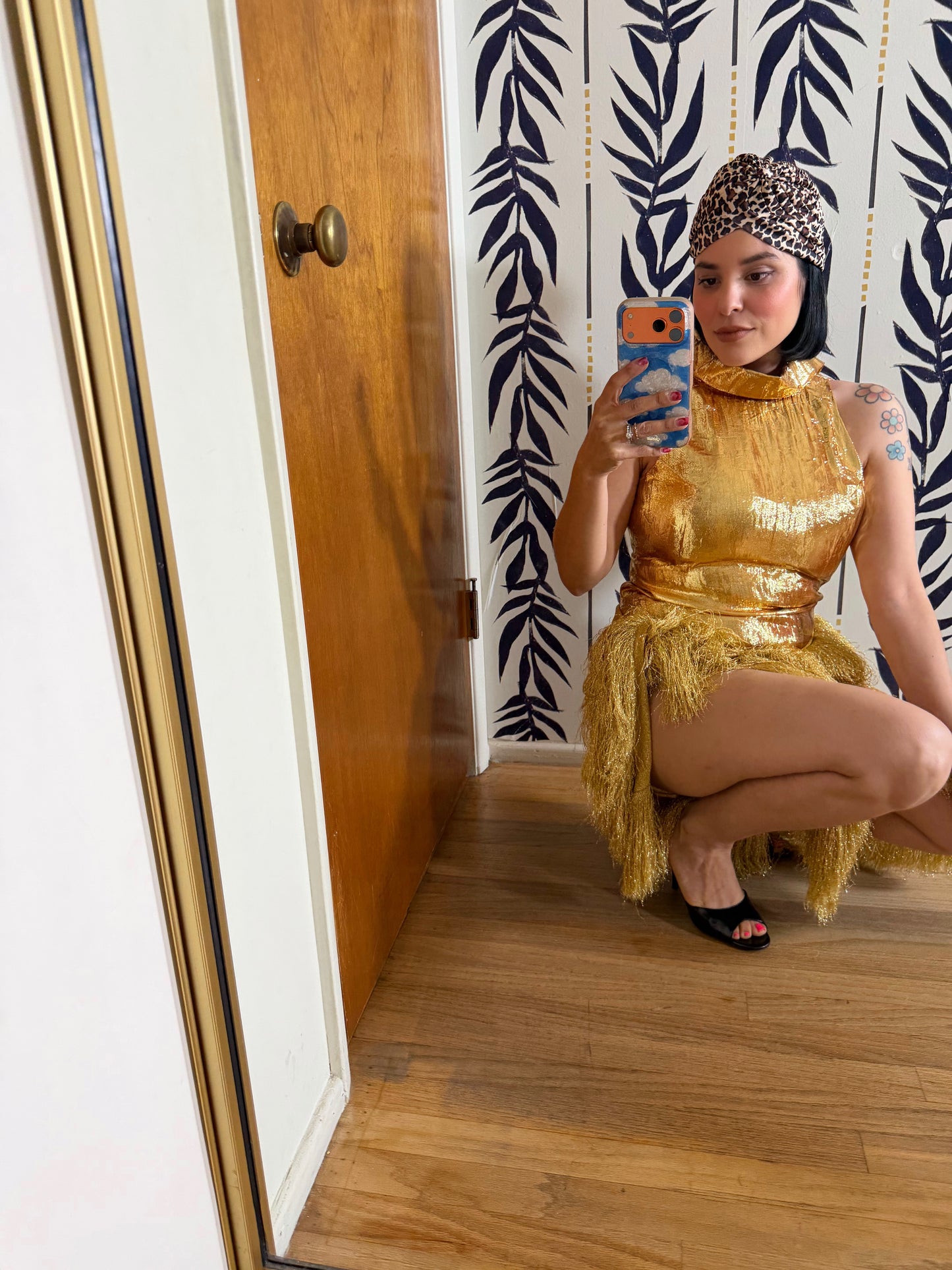 80s Animal Print Turban Fits all sizes