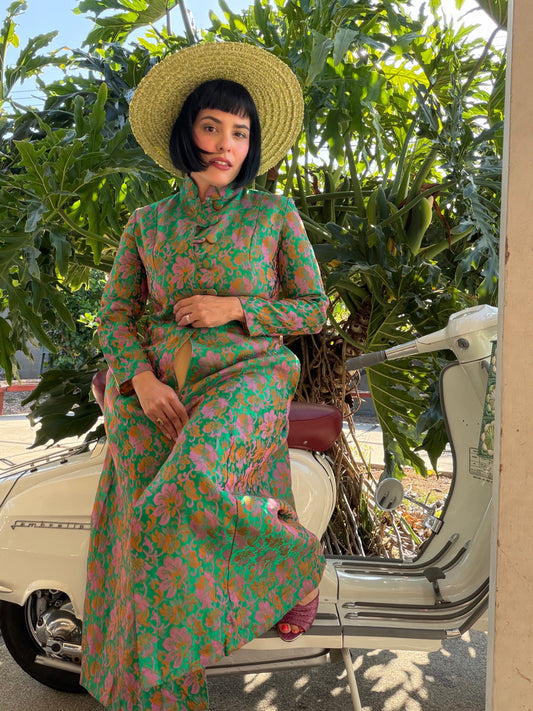 Vintage 60s Gwenn Pennington Exclusive Floral & Woven Hat