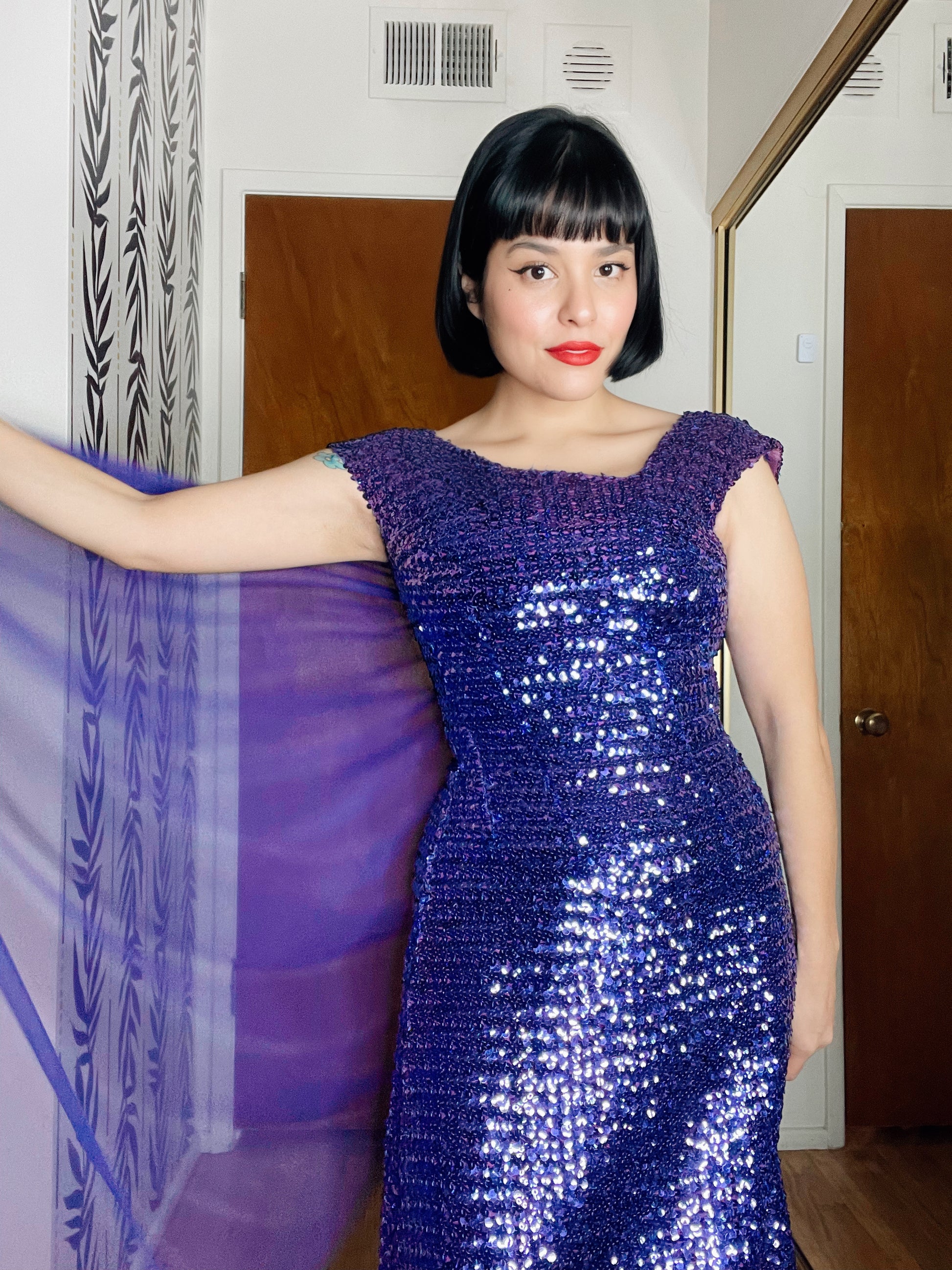 Sequin hotsell 60s dress