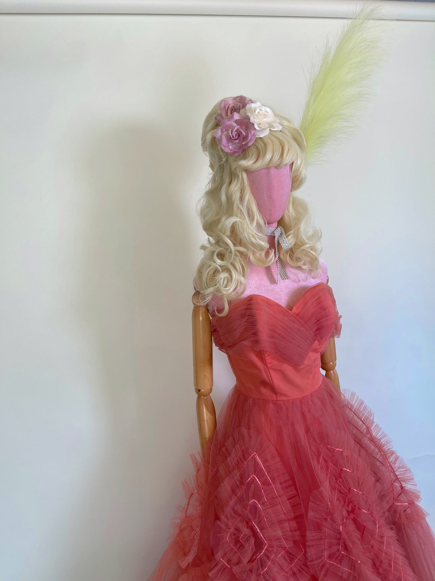 50s Flamingo Rosey Pink Tulle Ballgown Best Fits Size XXS-XS