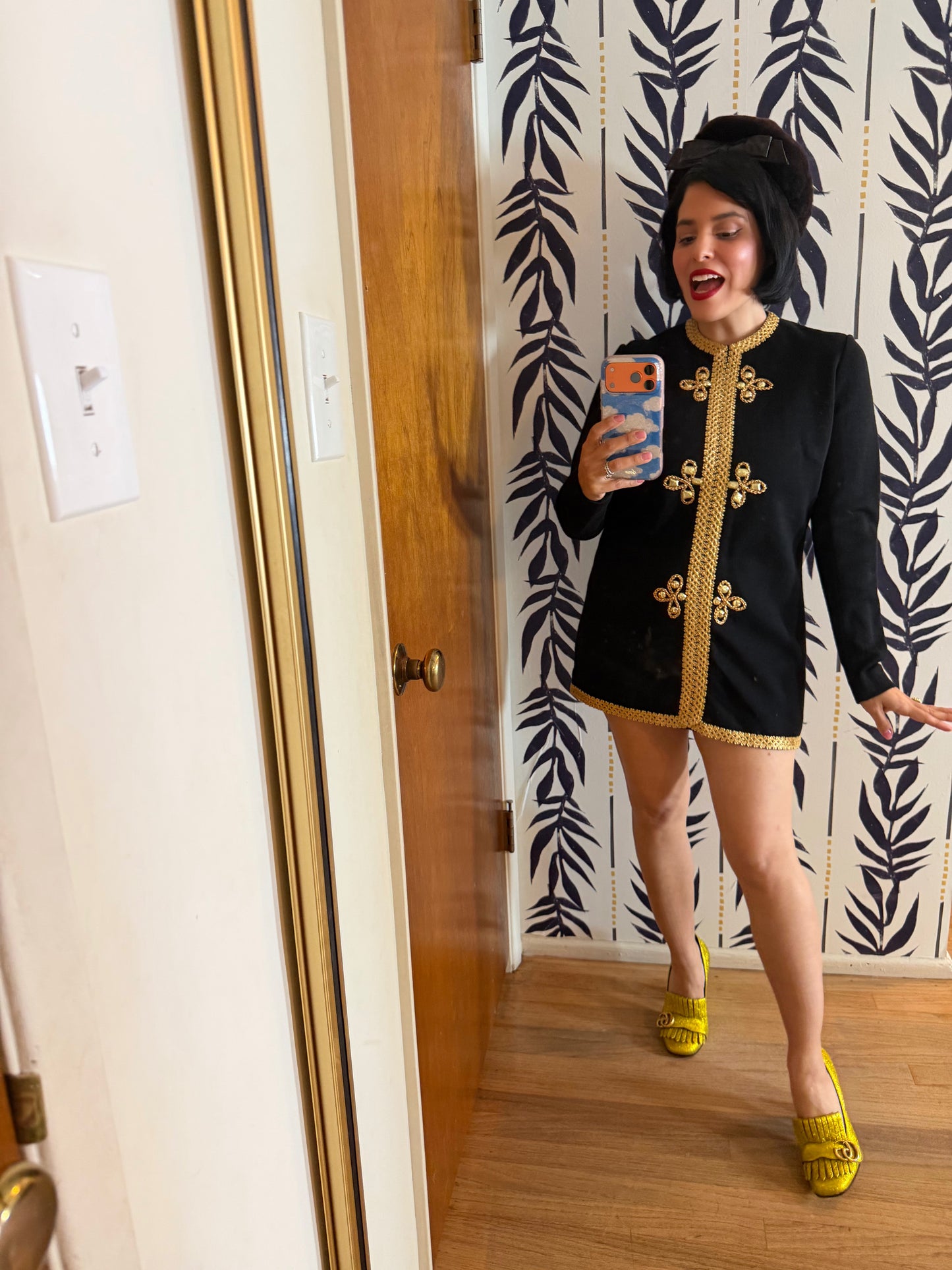 60s Gia Ninno 100% Wool Soft Knit Tunic Matching Pant Set Fits S-M & Possible Size L