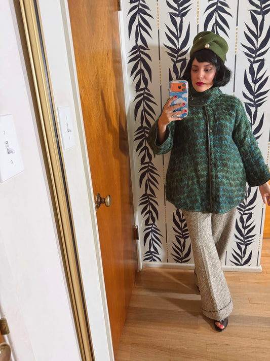 60s Vintage Bonnie Cashin Wool Boucle Jacket Fits CS-M