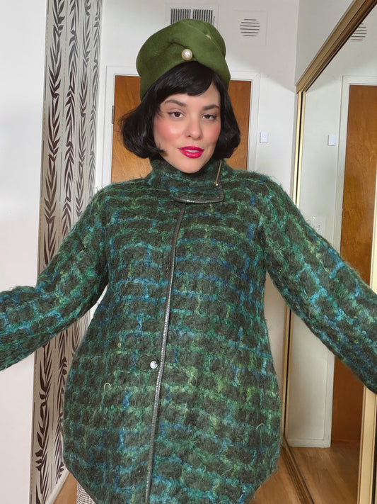 60s Vintage Bonnie Cashin Wool Boucle Jacket Fits CS-M