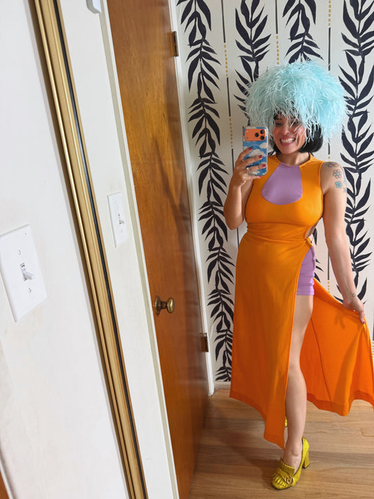 Vintage 60s Mod Go Go Set Eros of California Fits XS-SM and possible size M