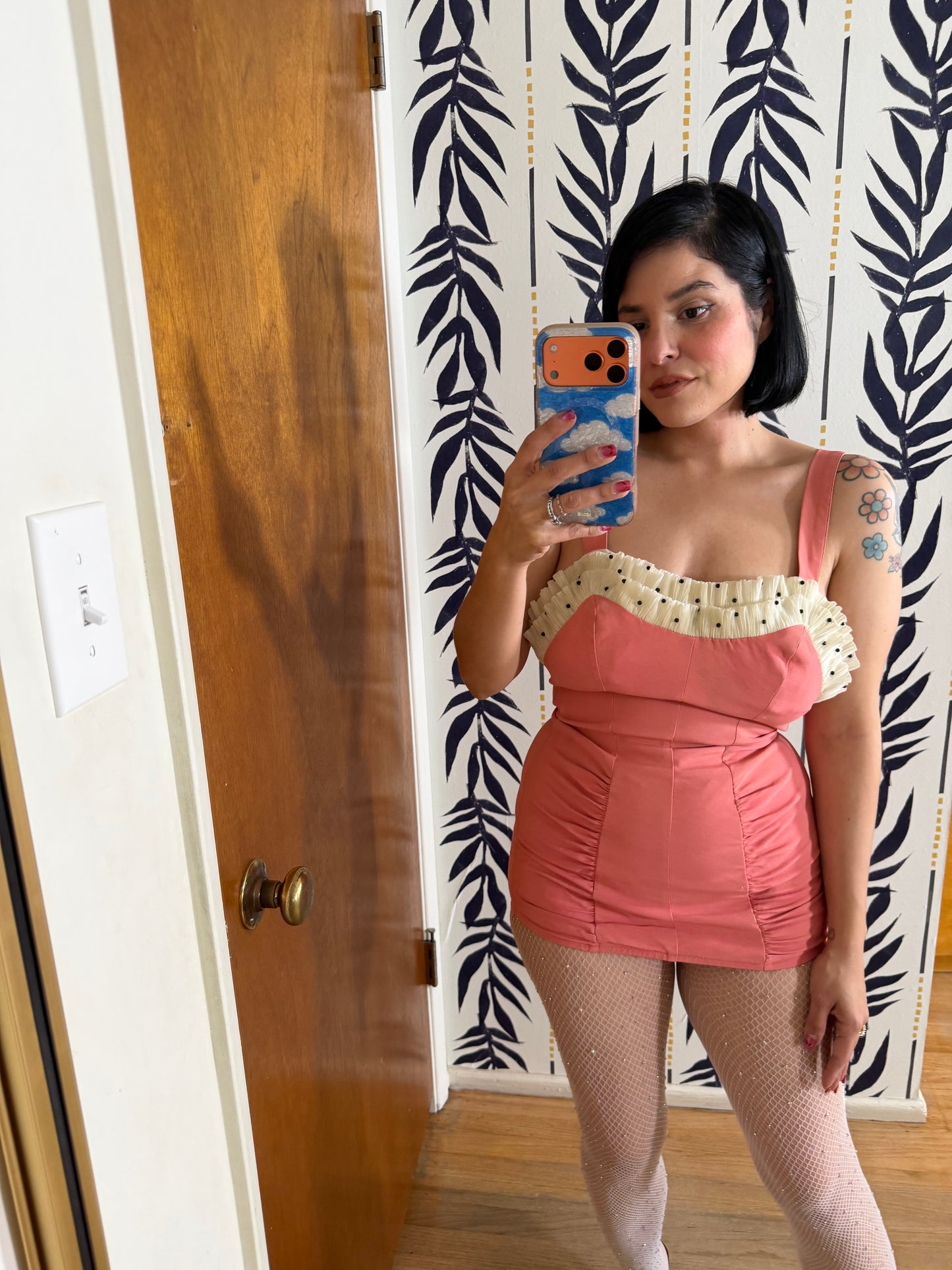 50s / 60s Catalina Pink Swim / Playsuit Fits XS-M