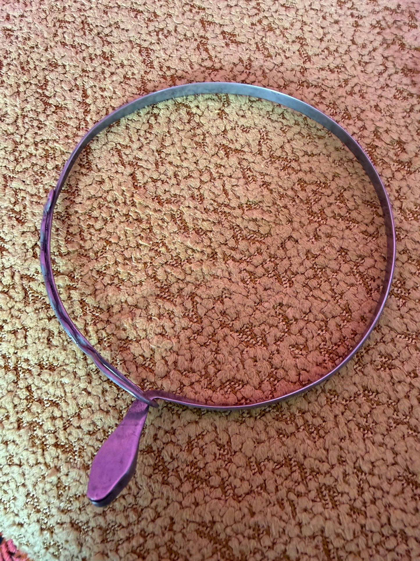 Vintage 60s Silver Snake Collar Fits Most Sizes