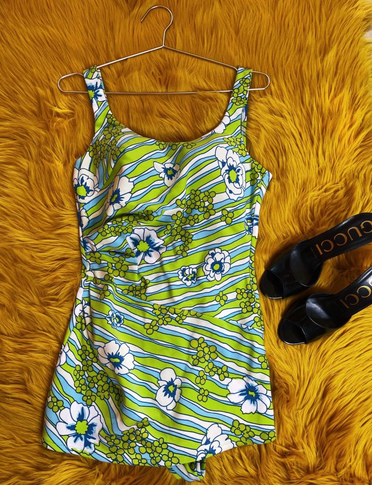 Vintage 60s Rose Marie Reid Neon Swimsuit Fits sizes S-M & Possible size L