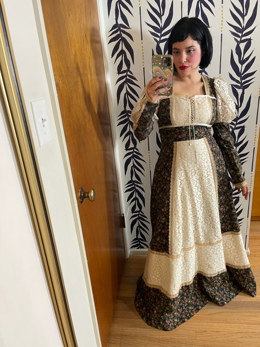 Vintage 70s "Gunne Sax" Prairie Dress - Best Fits Size XS-S