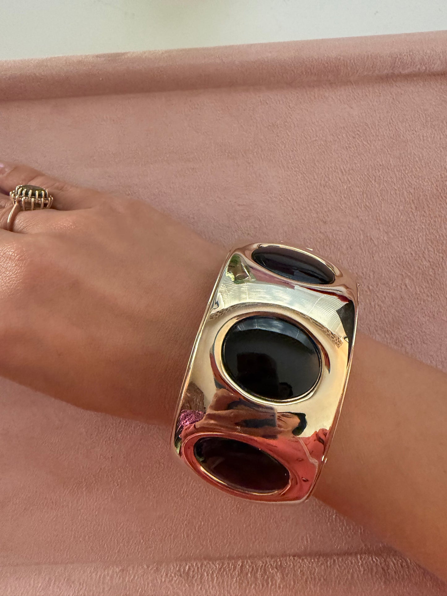 Vintage 60s/ 70s Mod Silver Braclet with Chain