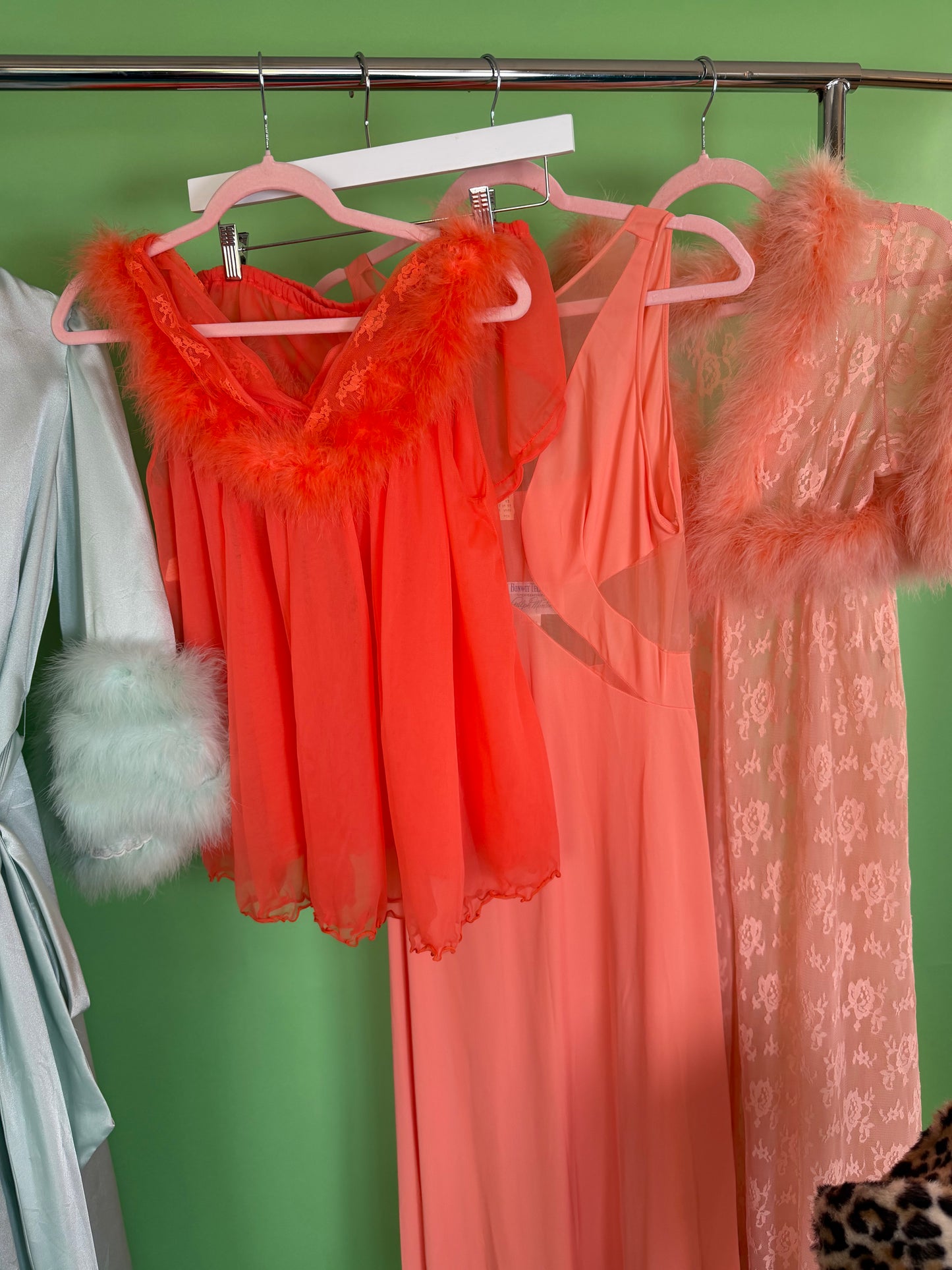 60s Orange Babydoll Tunic with matching undies XS-L