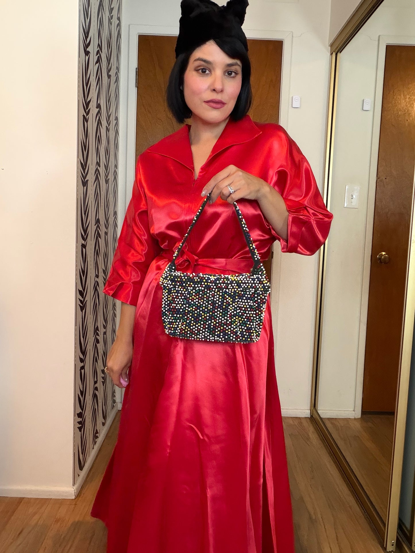 40s/ 50s Dot Candy Handbag