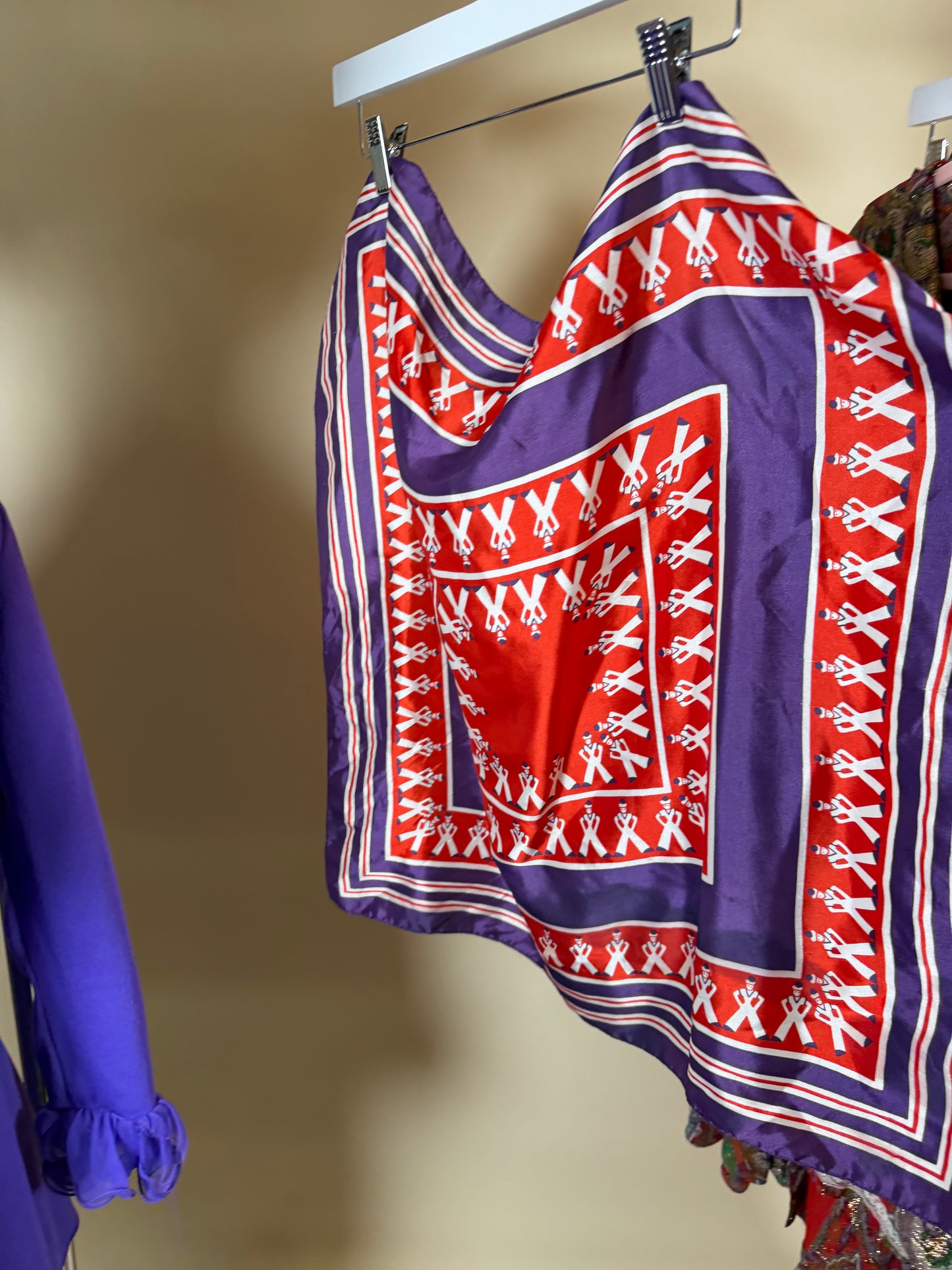 60s Sailor Novelty Silk Scarf Fits All Sizes
