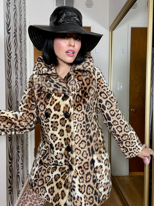Vintage 60s "The Vogue" Jaguar Coat - Fits Most Sizes