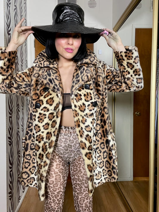 Vintage 60s "The Vogue" Jaguar Coat - Fits Most Sizes