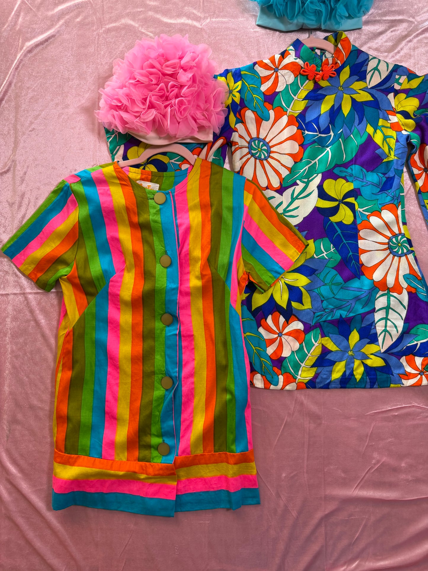 60s Rainbow Micro Mini by Smart Time Fits XS-SM