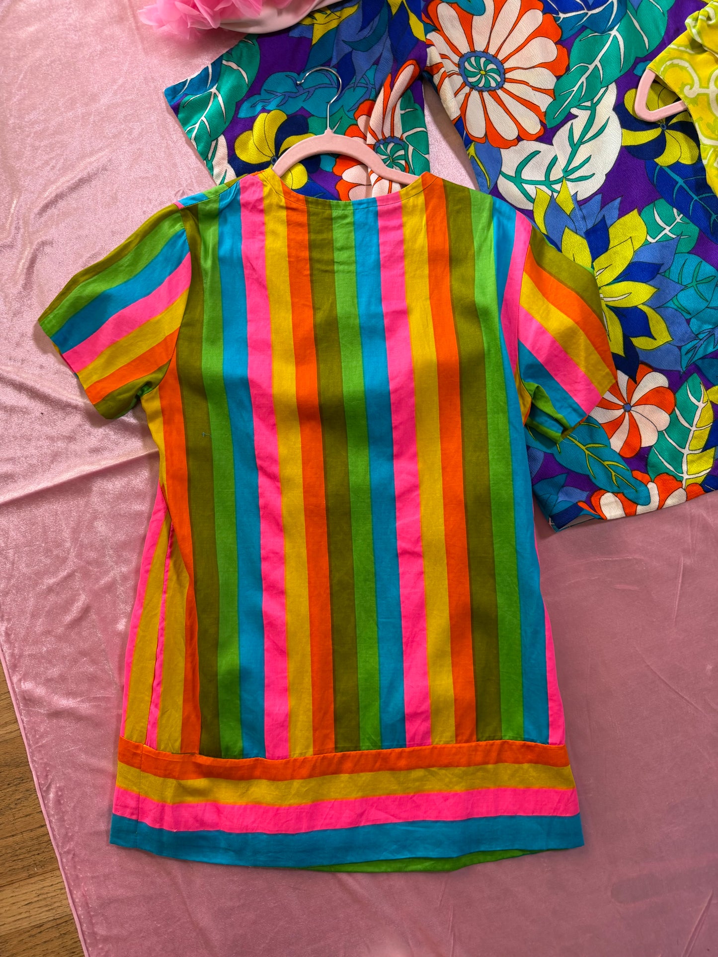 60s Rainbow Micro Mini by Smart Time Fits XS-SM