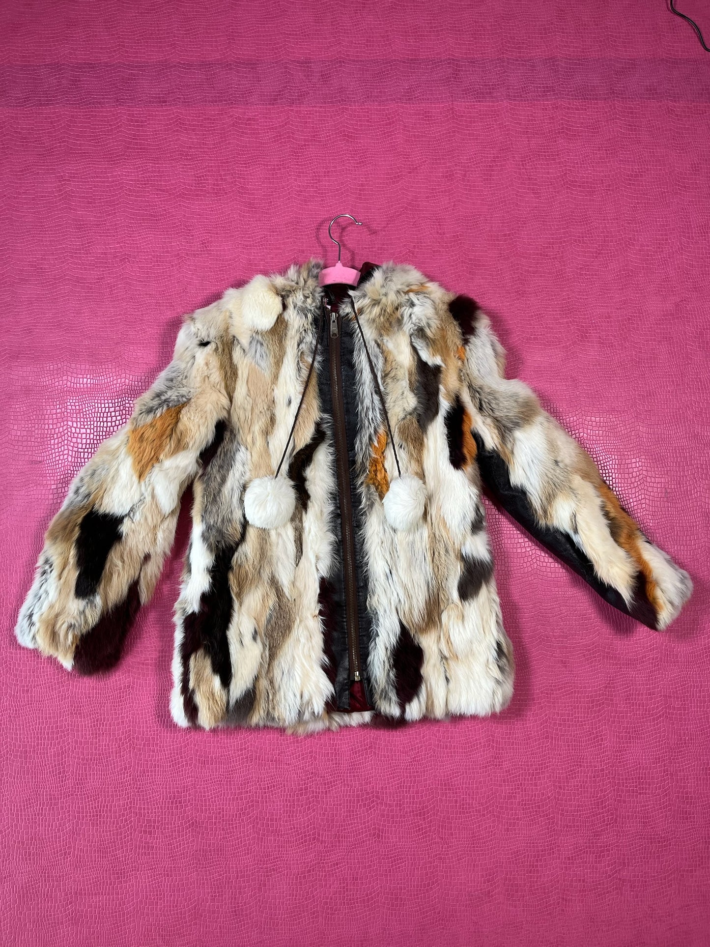 Vintage 70s "Caravelle" Mixed Rabbit Hair Jacket - Best Fits Size XS-M