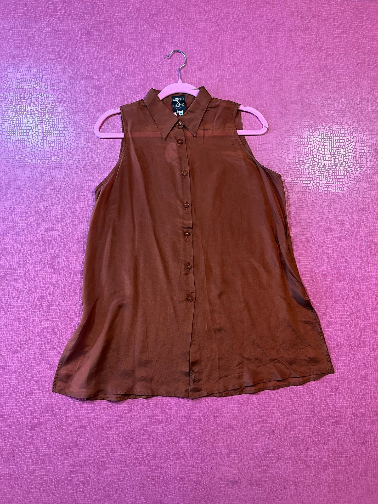 Vintage 90s "Cento x Cento" Made In Italy Sheer Top - Best Fits Size XS-L