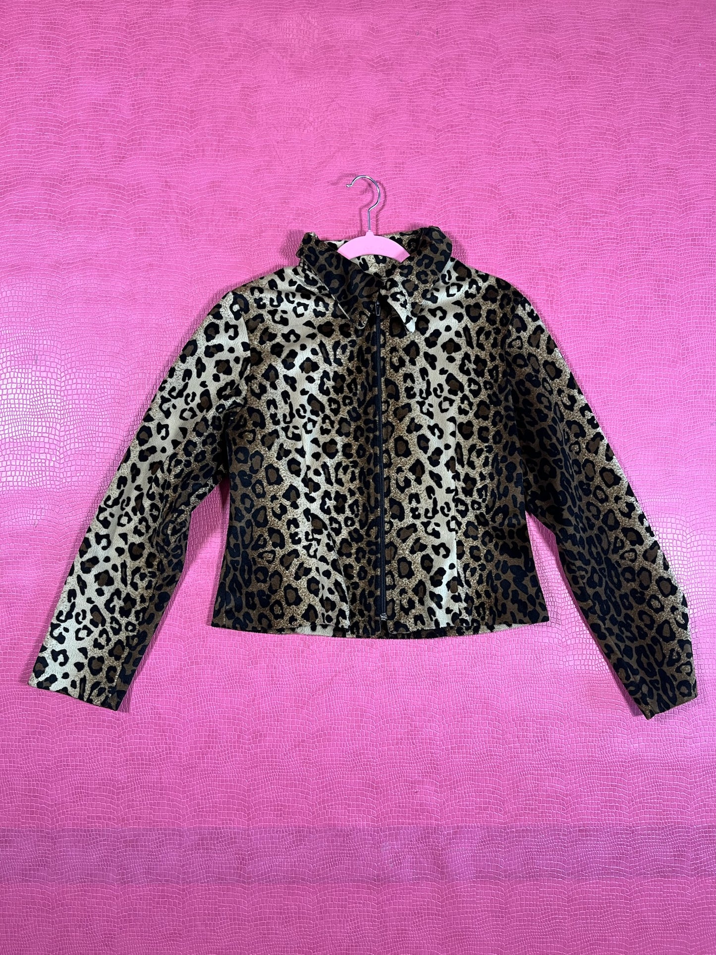 Vintage 80s 90s "Rave City" Leopard Top - Best Fits Size S-M, Possibly L