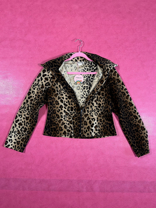 Vintage 80s 90s "Rave City" Leopard Top - Best Fits Size S-M, Possibly L