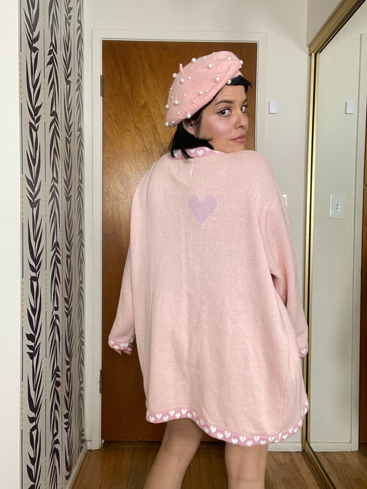 Vintage 90s "Story Book Knits" Doll Collection Cardigan Size Large - Fits Most Sizes