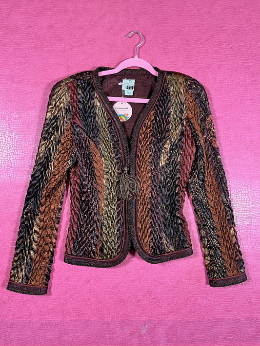 Vintage 80s "Jeanne Marc" Jacket - Best Fits Size XS-M, Possibly L