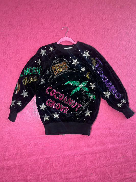 Vintage 80s "Bonnie Boerer & Co." Beaded Sweater - Fits Up to Size L, Possibly XL