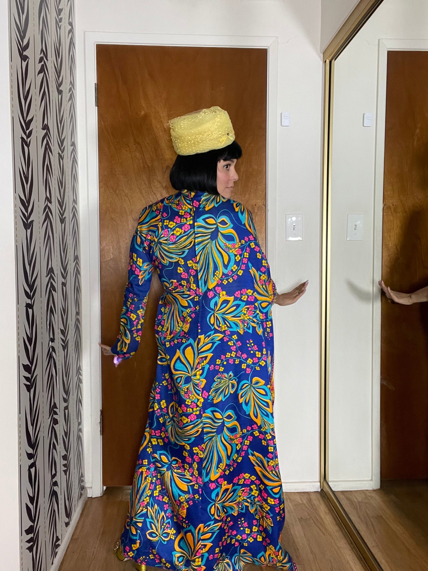 Vintage 60s 70s One Sleeve Caftan - Fits XS-M